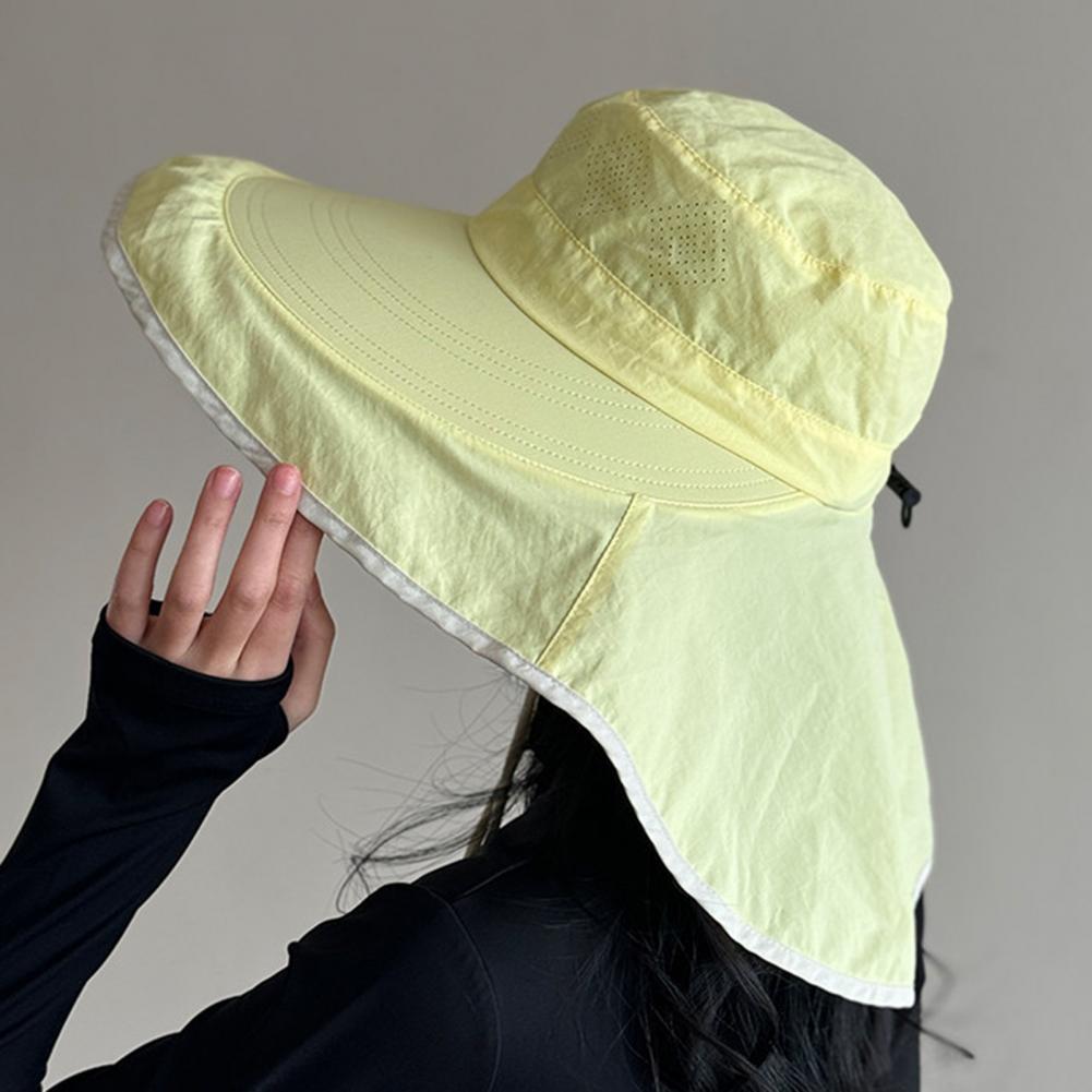 女性用サンハット ネックフラップ付き つば広フロッピーハット - Hat Floppy Wide のレビューと価格