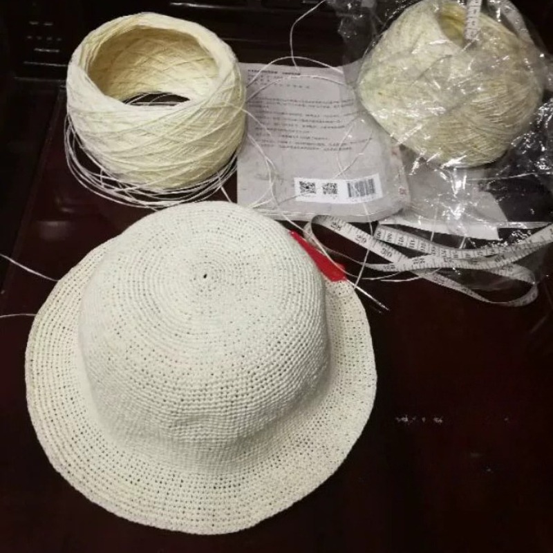 250g極細コットンストローラフィア糸、手編み、かぎ針編み、 - Crochet Bag Raffia のレビューと価格